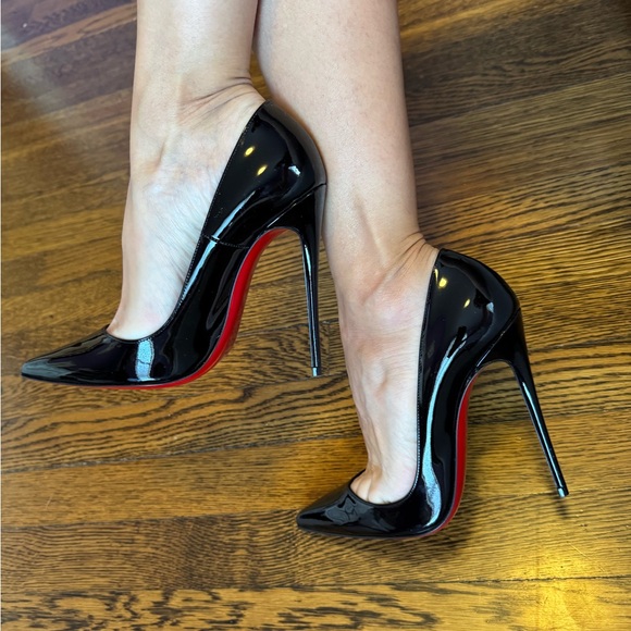 Christian Louboutin Black Patent Leather So Kate Stiletto Pumps 120 - Picture 8 of 17